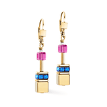 GeoCUBE Iconic Metallic Earrings - Rainbow Gold