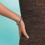 Coeur de Lion Wave Precious Flow Bracelet - Teal and Silver 