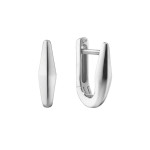 Monica Rich Kosann Points North Huggie Earring - Sterling Silver - Petite 