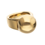 UNOde50 Ring with Sphere Shape - Gold