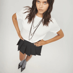 Triple Leather Necklace with Three Spheres