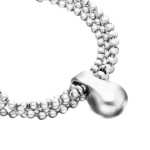 UNOde50 Bracelet with Silver Threads and Large Sphere 
