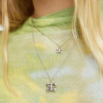 UNOde50 Double Butterfly Necklace - Silver 