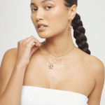 UNOde50 Double Butterfly Necklace - Gold 