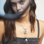 UNOde50 Sky Blue Core Necklace - Silver