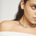 UNOde50 Necklace with Combined Links in Gold and Silver