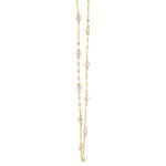 Shy Creation Cultured Pearl Sparkle Chain Necklace 