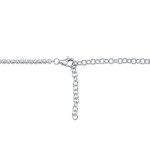 Shy Creation Diamond Crown Setting Tennis Necklace 