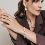 Ti Sento Milano 3 Pebble Round Ring 