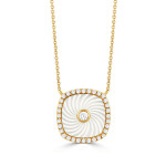 Doves by Doron Paloma Ondelle Square Pendant Necklace 