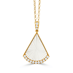 Ondelle Carved Mother of Pearl Triangle Pendant