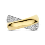 Ti Sento Milano Bold Zirconia Crossover Ring