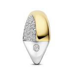 Ti Sento Milano Bold Zirconia Crossover Ring