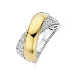 Ti Sento Milano Bold Zirconia Crossover Ring