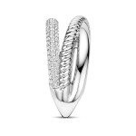 Ti Sento Milano Zirconia Structure Ring - Silver