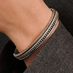 Ti Sento Milano Structure Bangle Silver