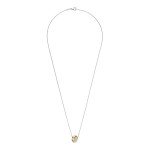Ti Sento Milano Bold Zirconia Crossover Necklace 