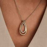 Organic Zirconia Necklace