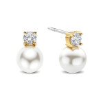 Ti Sento Milano Zirconia Pearl Earrings 
