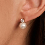 Ti Sento Milano Zirconia Pearl Earrings 
