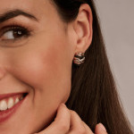 Ti Sento Milano Honeycomb Crossover Earrings