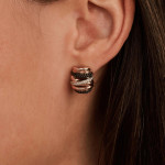 Ti Sento Milano Honeycomb Crossover Earrings 