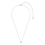 Ti Sento Milano Silver CZ Bezel Pendant Necklace 
