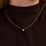 Ti Sento Milano Classic Cubic Zirconia Bezel Necklace 