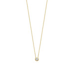 Ti Sento Milano Classic Cubic Zirconia Bezel Necklace 