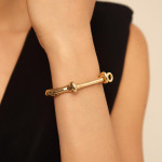 UNOde50 Shackled Bracelet Gold - Medium 