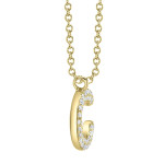 Shy Creation Diamond Initial "C" Necklace 