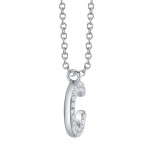 Shy Creation Diamond Initial "C" Necklace 