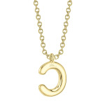 Shy Creation Diamond Initial "C" Necklace