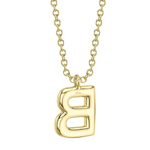 Diamond Initial "B" Necklace