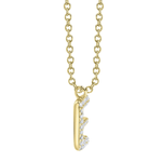 Diamond Initial "E" Necklace