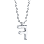 Diamond Initial "F" Necklace