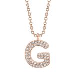 Diamond Initial "G" Necklace