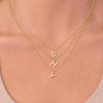 Shy Creation Diamond Initial "H" Necklace