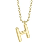 Shy Creation Diamond Initial "H" Necklace