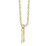 Shy Creation Diamond Initial "I" Necklace