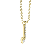 Diamond Initial "J" Necklace