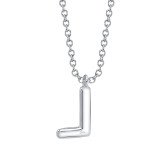 Shy Creation Diamond Initial "L" Necklace 