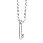 Shy Creation Diamond Initial "L" Necklace 