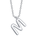 Shy Creation Diamond Initial "M" Necklace