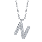 Diamond Initial "N" Necklace