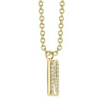 Shy Creation Diamond Initial "N" Necklace