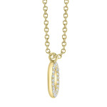 Shy Creation Diamond Initial "O" Necklace 