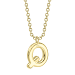 Diamond Initial "Q" Necklace