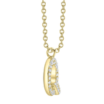 Diamond Initial "Q" Necklace