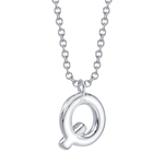 Diamond Initial "Q" Necklace